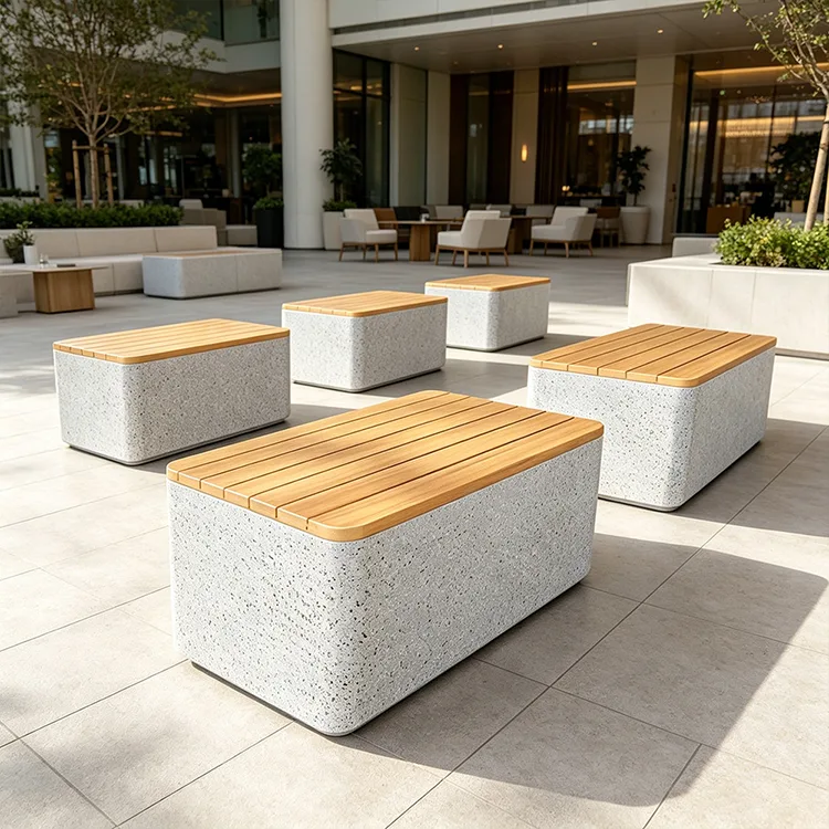 Εμπορικός πάγκος FRP Terrazzo Cube