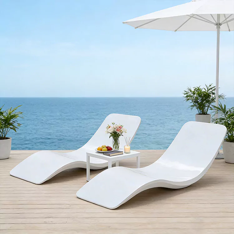 S Shaped All Weather FRP Daybed